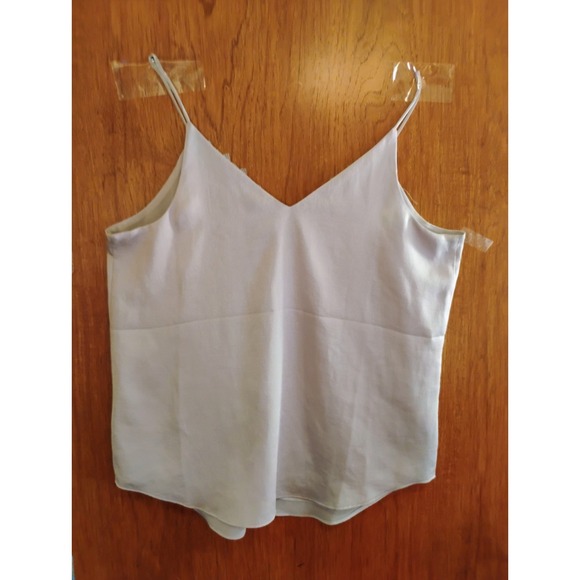 Express Y2K 2 Layered Gray TANK TOPCami With Lace SZ M - Picture 6 of 6